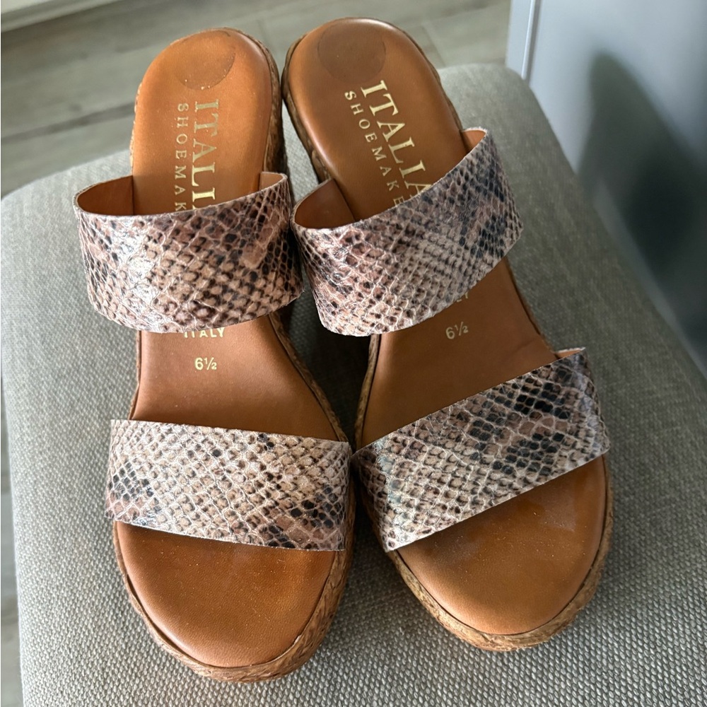Italian shoemakers animal print 6.5